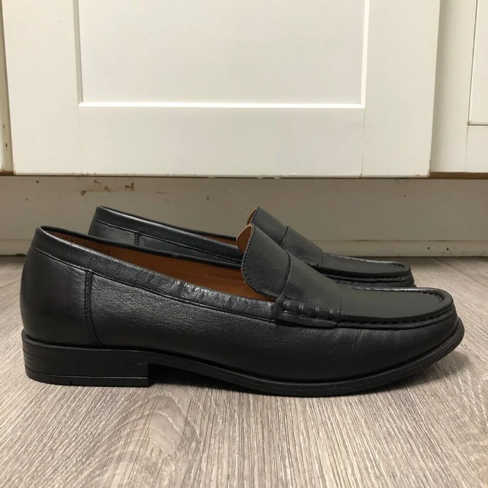 Miz Mooz Issy Flats Black Genuine Leather Loafers EU Size 41 Shoes Minimalist